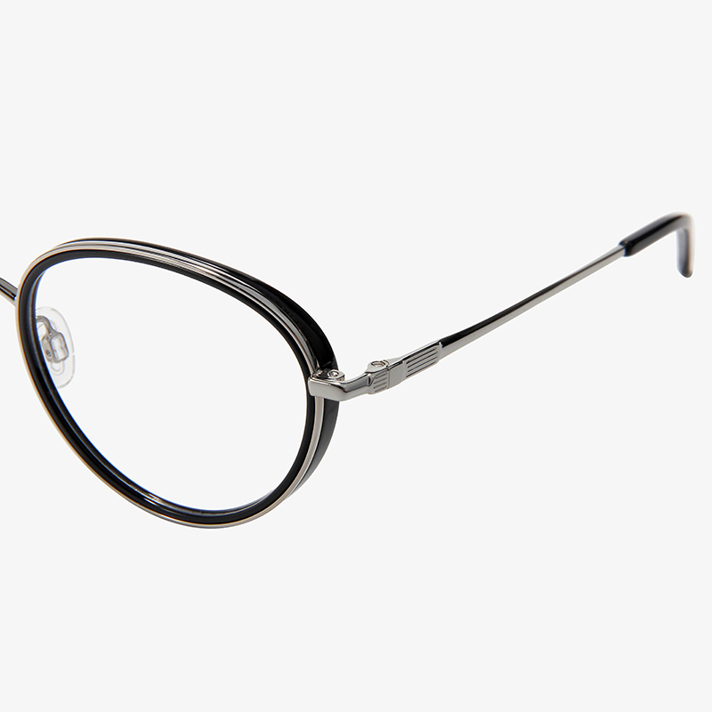 Round Metal With Acetate Optical Frame 22ST031