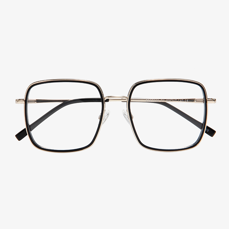 Square Metal With Acetate Optical Frame 22ST030