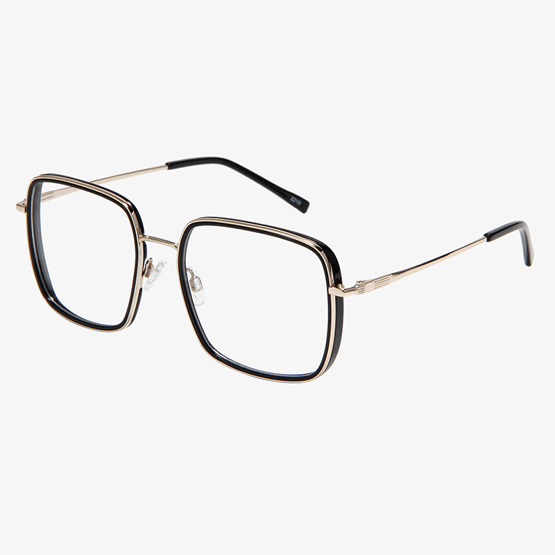 Square Metal With Acetate Optical Frame 22ST030