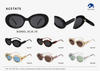 Wholesale Sun Shades Women UV400 Acetate Sunglasses 23SA025