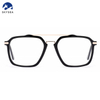 High Quality Plastic Metal Glasses Acetate Optical Metal Temple