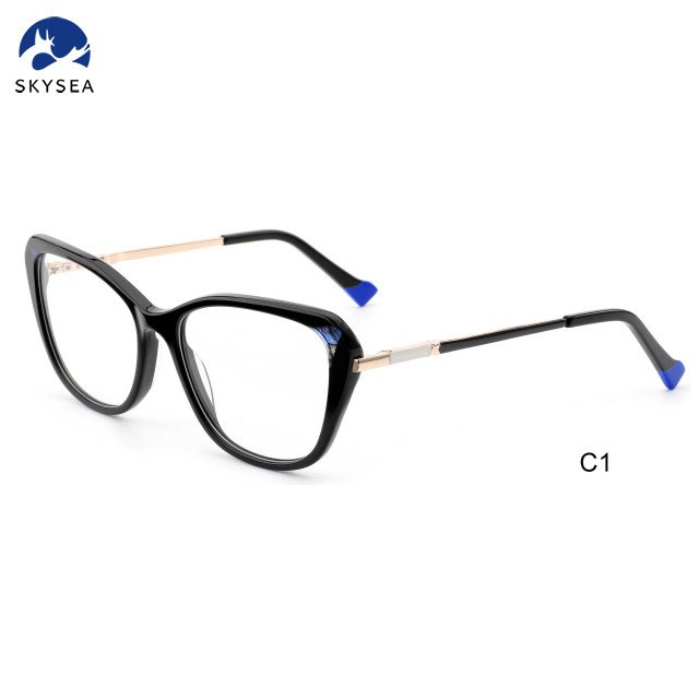 Unisex Vintage Eyeglasses High Quality Acetate Optical Frames 