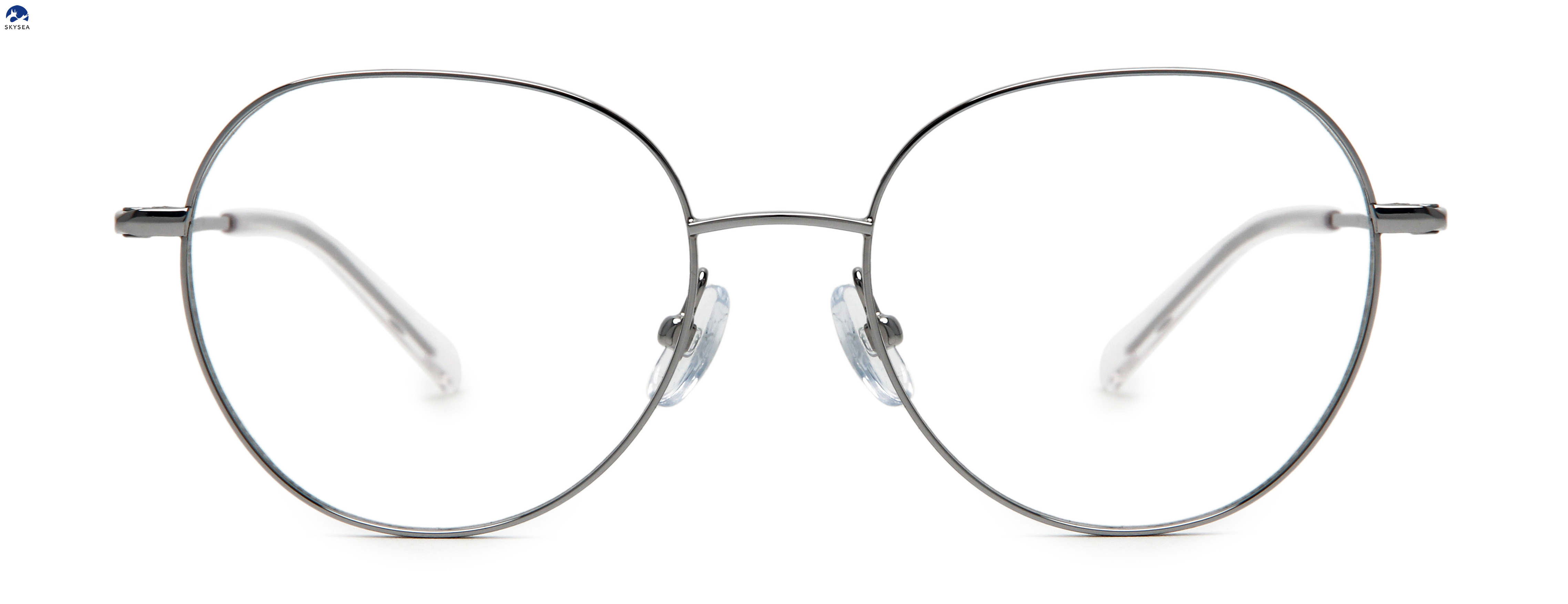 Business Eyewear Glasses Frame Round Eyeglasses Spectacle Glasses Women Men Optical Frame