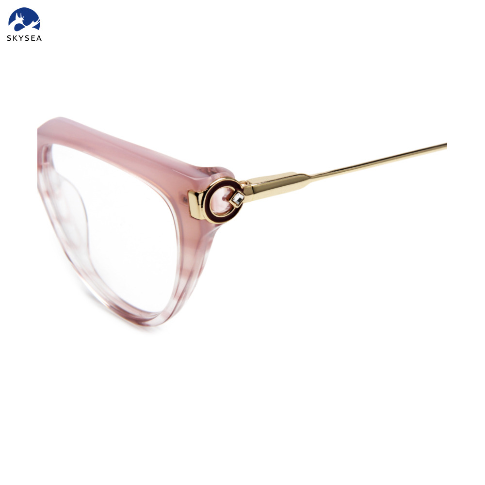 Fashionable Acetate Combine Eyeglasses Frames Cat Eye Optical Frames Spectacle Eyewear Optical Frames