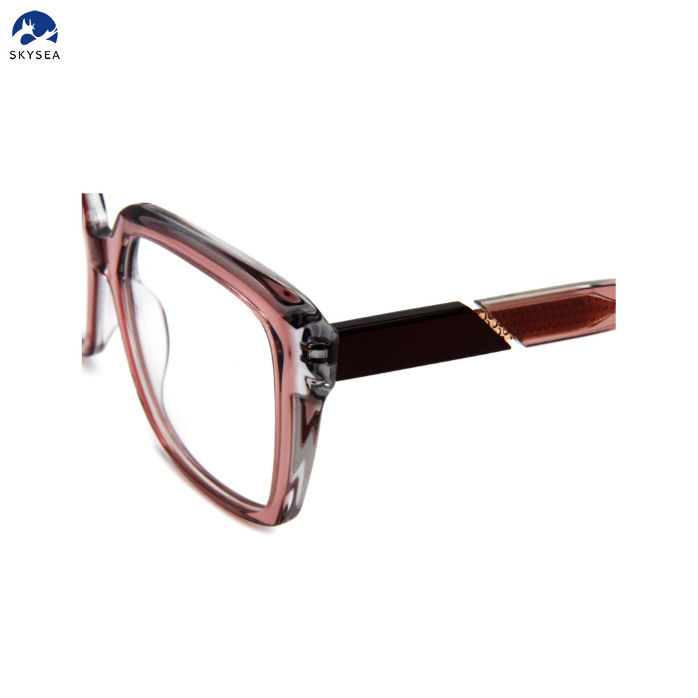 Retro Heavy Acetate Eyeglasses Frame Prescription Glasses Frame for Unisex