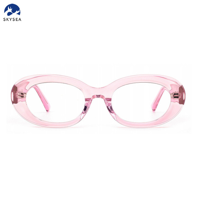 Women's Oval Acetate Eyeglasses Frame - Fashionable & Chic Optical Frames for Ladies