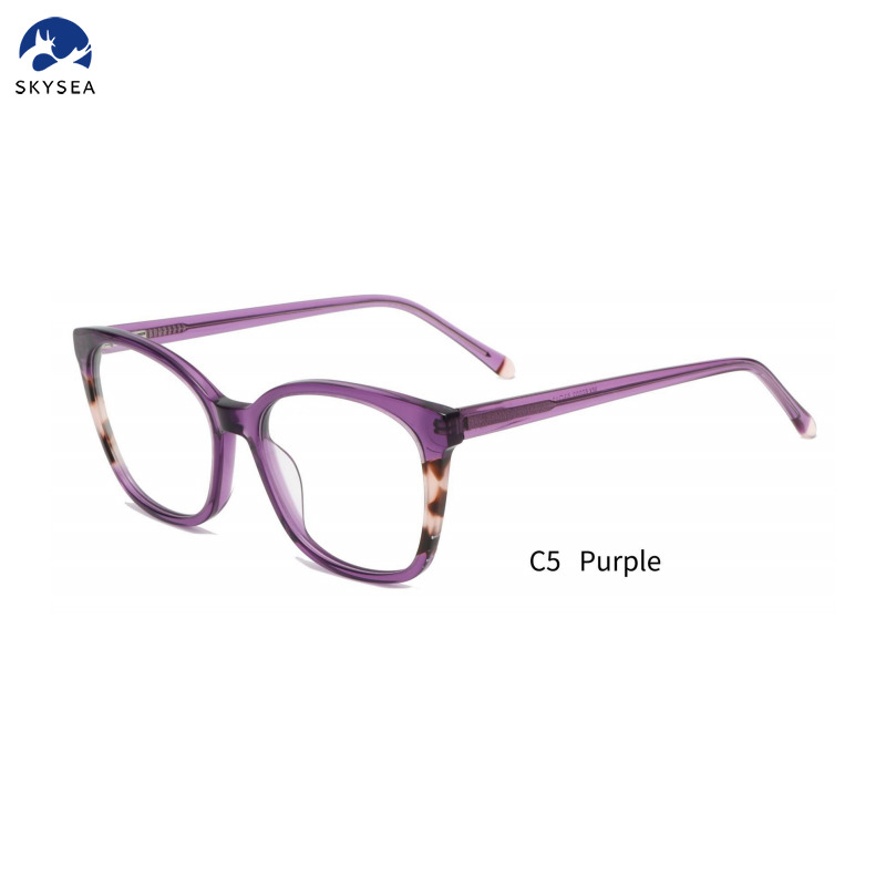 Acetate Optical Frame Eyewear Custom Logo Frame Optical Glasses Women Luxury Eyeglasses
