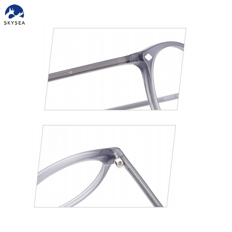Unisex Black Acetate Irregular Optical Glasses Frames Fashion Eyewear Frame Spectacle Glasses 