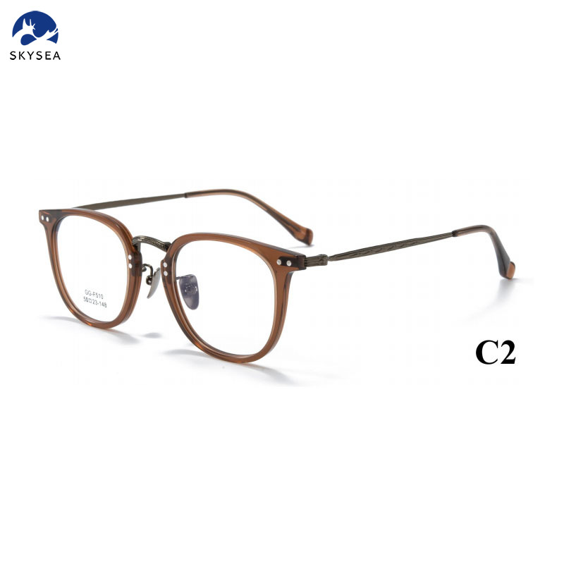 Factory Wholesaler Luxury High Quality Titanium Optical Frame Eyeglasses Full Frame Glasses