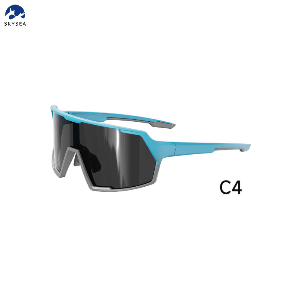 Custom Logo Men TR90 Frame Pickleball Eye Protection Sunglasses UV400 Bicycle Running Bike Riding Cycling Sports Glasses
