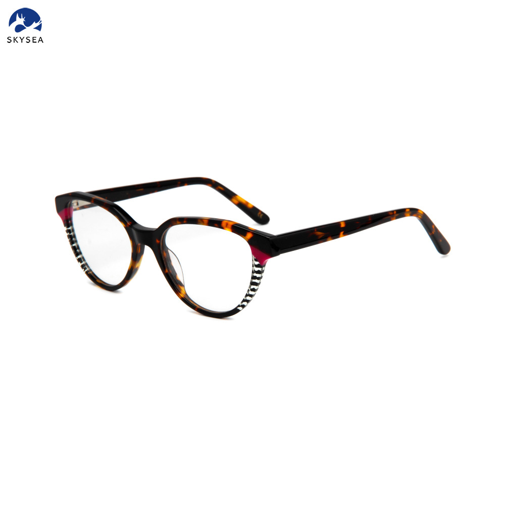Optical Men Luxury Acetate Eyewear Ladies Frame Eyeglasses Fashion High Quality OEM Cat Eye Glasses Women