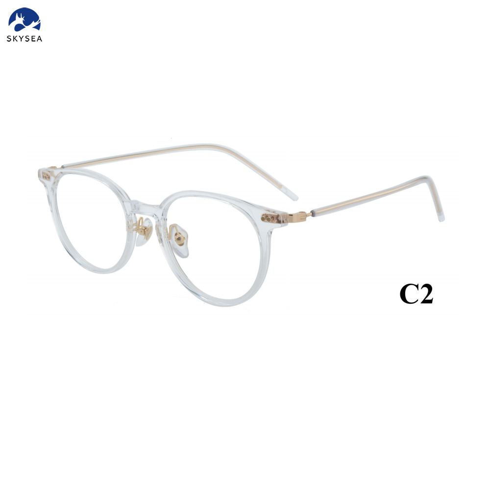 Unisex Vintage Titanium Acetate Foldable Optical Frames Classic Diamond Face Shape Match Reading Eye Glasses