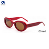 Designer Unisex Fashion Sunglasses with Clear Blue Black Red Acetate Frames Polarized Tac Luxury Sunglasses