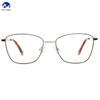 New Women Metal Shiny Fashion Square Optical Glasses Frame Fashion Colorful Design Custom Logo