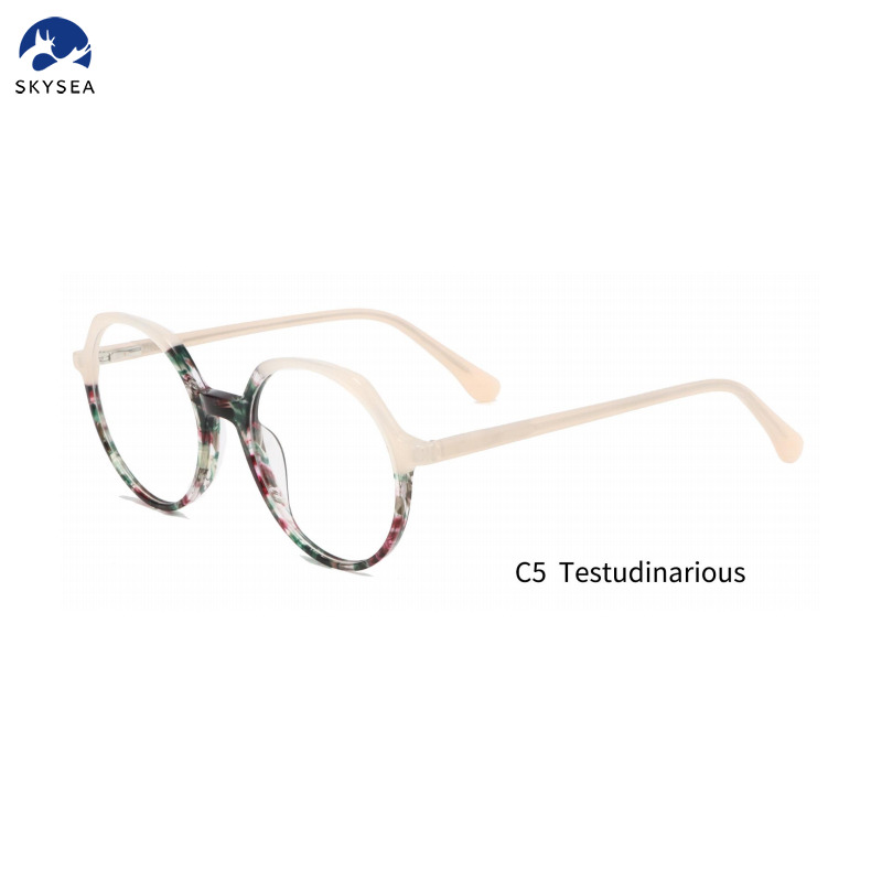 Newest Fashion High End Acetate Eyewear for Women Men Colorful Acetate Eyeglasses Frames