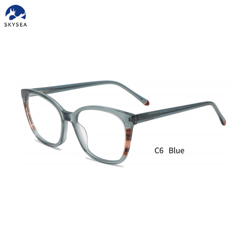 Acetate Optical Frame Eyewear Custom Logo Frame Optical Glasses Women Luxury Eyeglasses