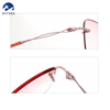 Custom Brand Gradient Rimless Sunglasses Metal Sun Glasses Vintage Sunglasses Fashion Women Sunglasses