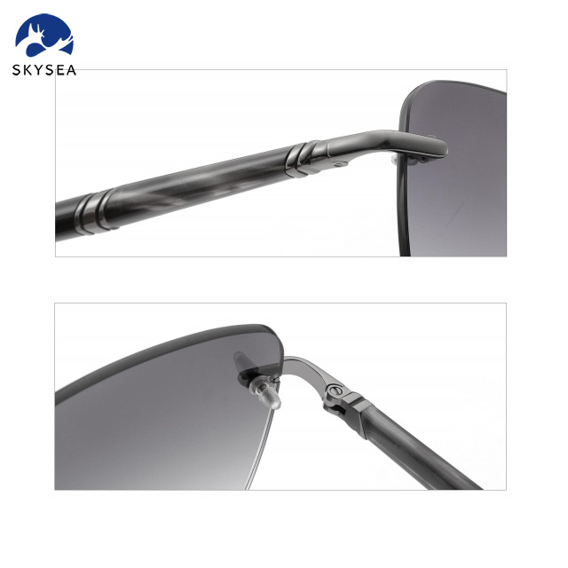 Fashion Women Men Sunglasses Gradient Rimless Sunglasses Metal Sun Glasses Vintage Sunglasses 