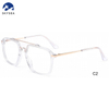 High Quality Plastic Metal Glasses Acetate Optical Metal Temple