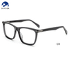 High Quality Acetate Frame Metal Temple Women Men Optical Glasses Eyewear