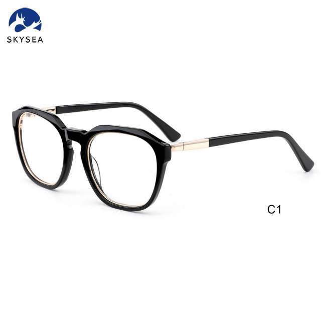 2025 New Neutral High Quality Retro Color Acetate Men's Optical Glasses