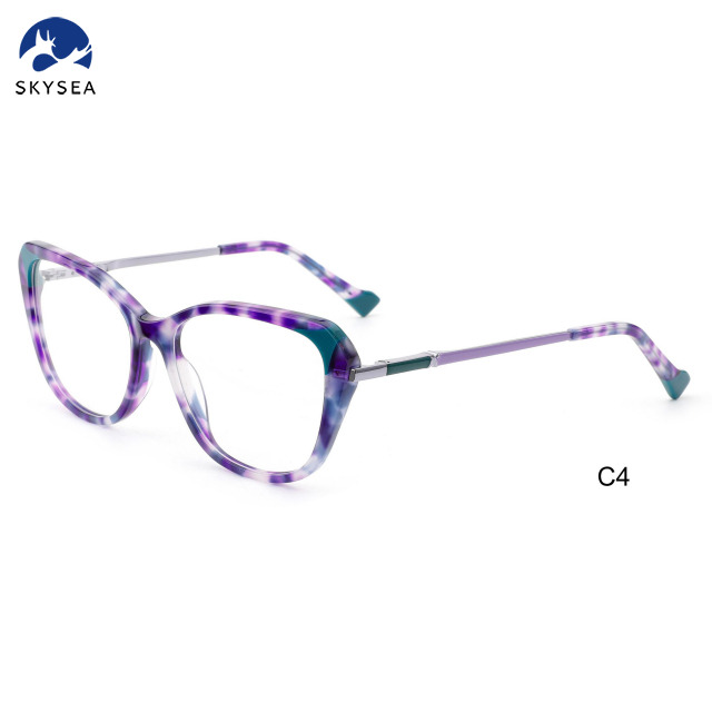 Unisex Vintage Eyeglasses High Quality Acetate Optical Frames 