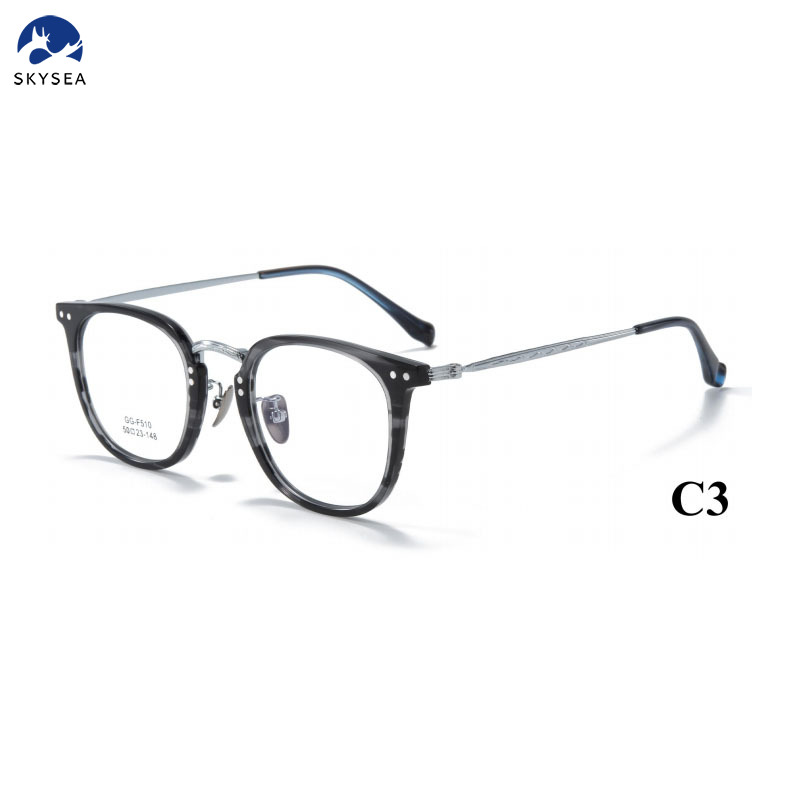 Factory Wholesaler Luxury High Quality Titanium Optical Frame Eyeglasses Full Frame Glasses