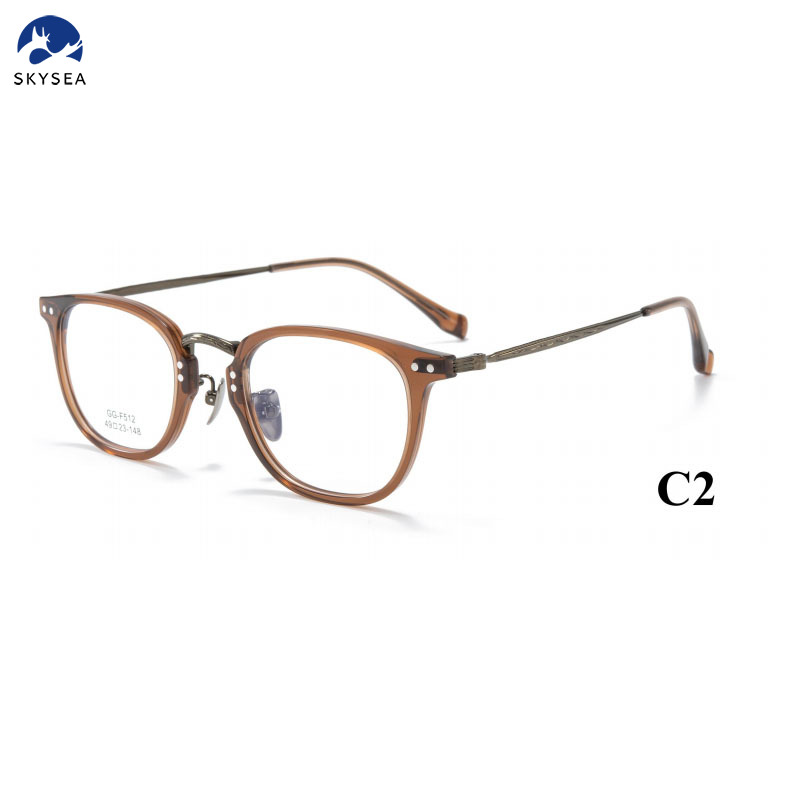 New Fashion Design Factory Wholesaler Luxury High Quality Titanium Optical Frame Eyeglasses Trendy Design