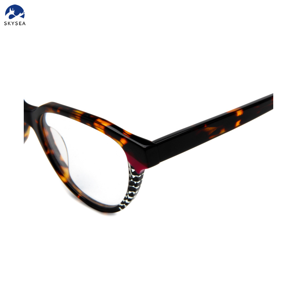 Optical Men Luxury Acetate Eyewear Ladies Frame Eyeglasses Fashion High Quality OEM Cat Eye Glasses Women