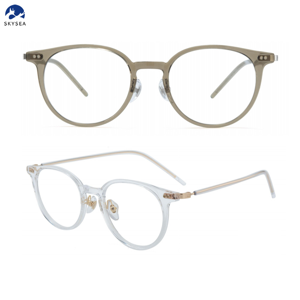 Unisex Vintage Titanium Acetate Foldable Optical Frames Classic Diamond Face Shape Match Reading Eye Glasses