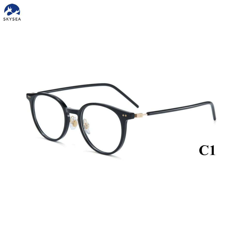 Unisex Vintage Titanium Acetate Foldable Optical Frames Classic Diamond Face Shape Match Reading Eye Glasses