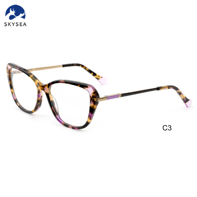 Unisex Vintage Eyeglasses High Quality Acetate Optical Frames 