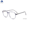 Unisex Black Acetate Irregular Optical Glasses Frames Fashion Eyewear 