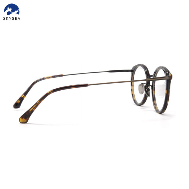 Vintage Titanium Eyeglasses Frame for Men Round Glasses Women Retro Optical Glasses Frame Eyewear Spectacles