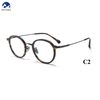 Vintage Titanium Eyeglasses Frame Eyewear Spectacles for Men Round Myopia Glasses Women Retro Optical Glasses