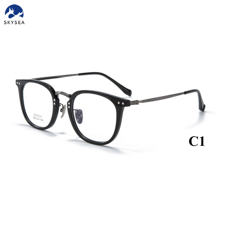 Factory Wholesaler Luxury High Quality Titanium Optical Frame Eyeglasses Full Frame Glasses