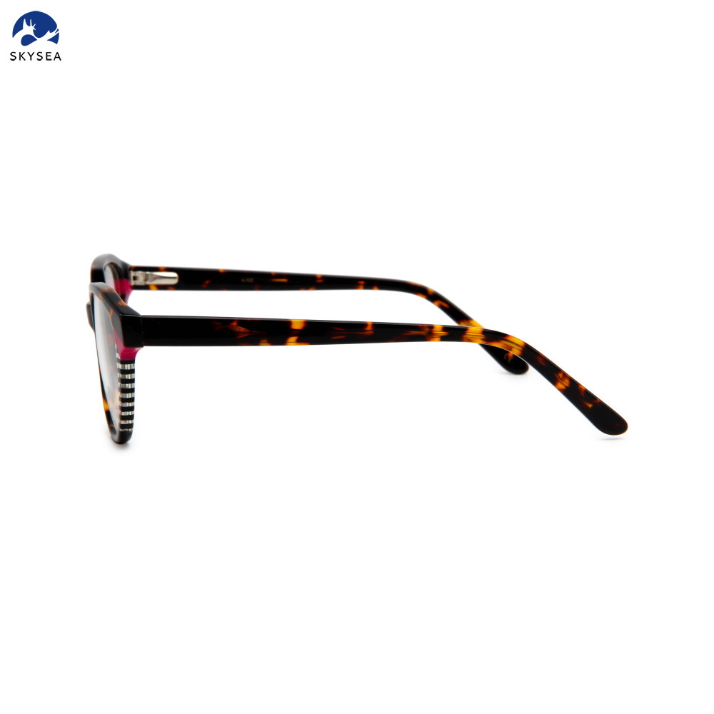Optical Men Luxury Acetate Eyewear Ladies Frame Eyeglasses Fashion High Quality OEM Cat Eye Glasses Women