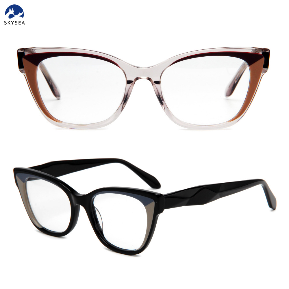 New Design Custom Logo Eyeglasses Frames Fashion Acetate Eyeglasses Glasses Optical Frame for Eyeglasses