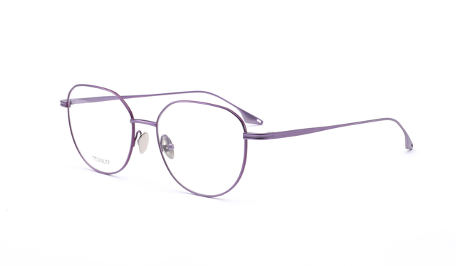 High end circular Uniex metal titanium optical frame