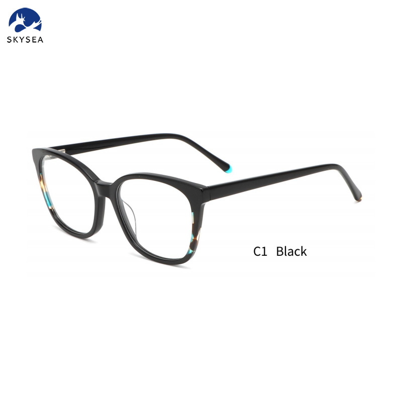 Acetate Optical Frame Eyewear Custom Logo Frame Optical Glasses Women Luxury Eyeglasses