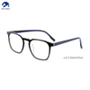 Men's Women's Blue Acetate Square Optical Glasses Frames Fashion Eyeglasses Frames