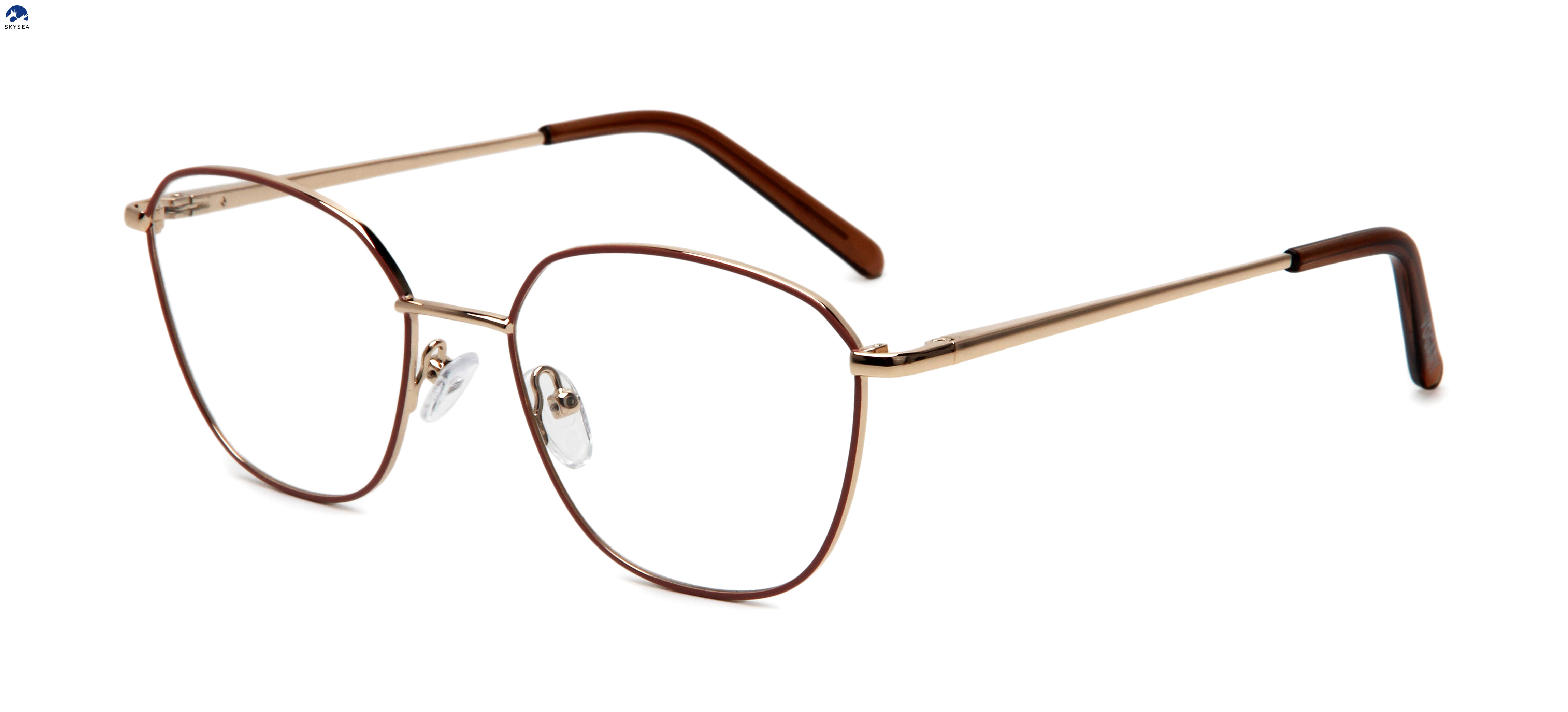 Hot Sale New Retro Metal Frames for Women Metal Optical Frame Manufacturer Customized Fashion