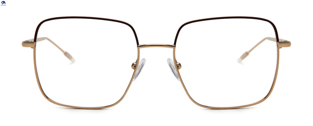 Spectacle Square Metal Glasses Women Custom Logo Optical Frame Metal Eyeglasses Frames