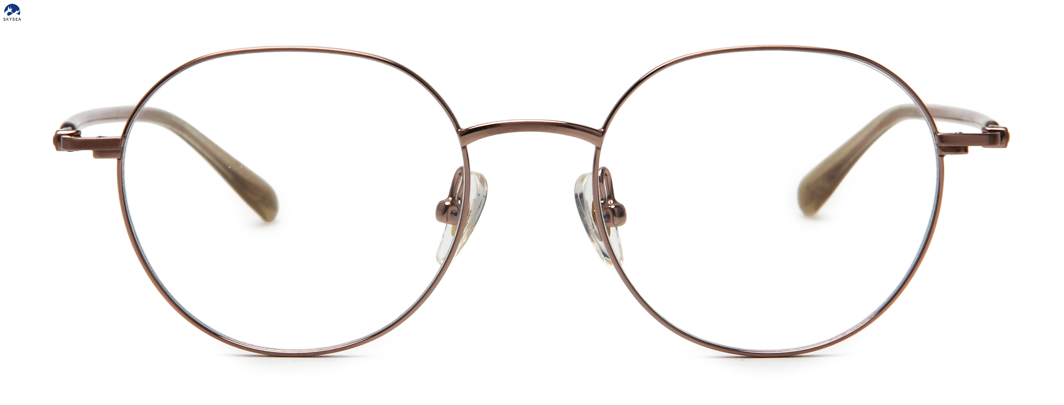 Retro Prescription Glasses Frames Optical Glasses for Women Gold Round Spectacle Frames