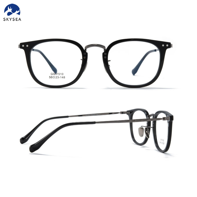 Factory Wholesaler Luxury High Quality Titanium Optical Frame Eyeglasses Full Frame Glasses