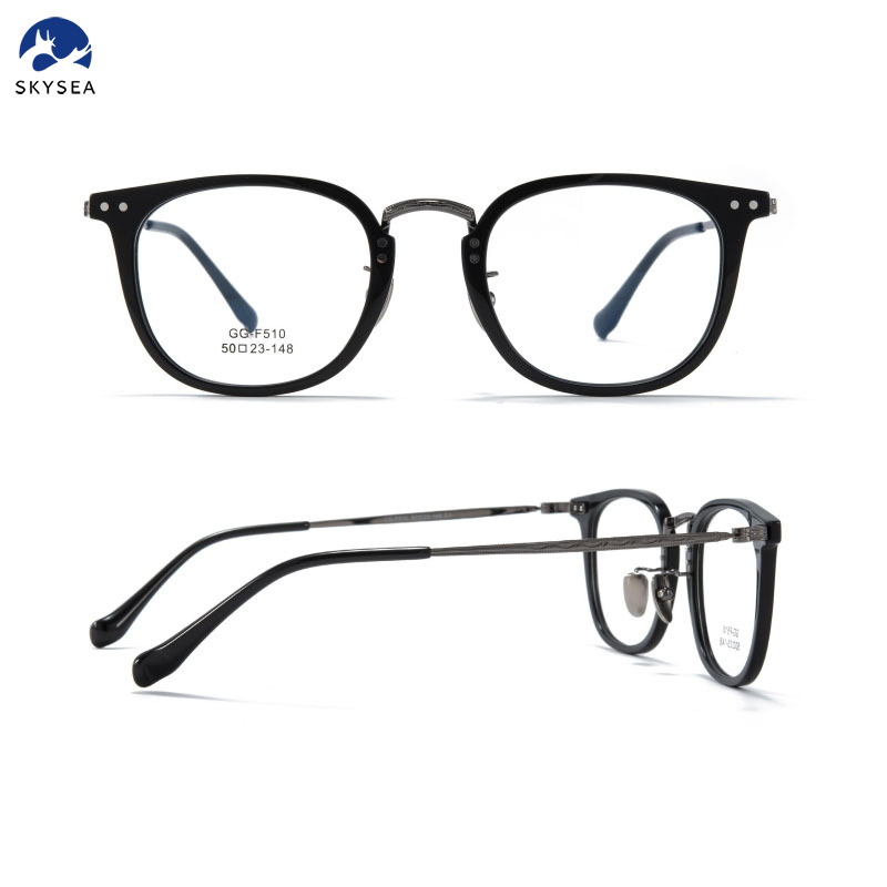 Factory Wholesaler Luxury High Quality Titanium Optical Frame Eyeglasses Full Frame Glasses