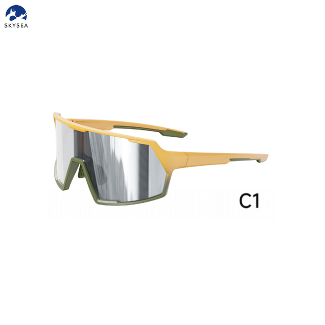 Custom Logo Men TR90 Frame Pickleball Eye Protection Sunglasses UV400 Bicycle Running Bike Riding Cycling Sports Glasses
