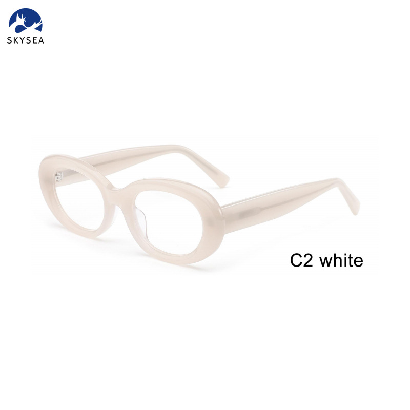 Women's Oval Acetate Eyeglasses Frame - Fashionable & Chic Optical Frames for Ladies