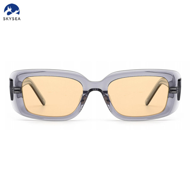 Fashion Accessories Rectangular Retro Small Square Punk Square Acetate Frame Sunglasses Unisex for Men And Women