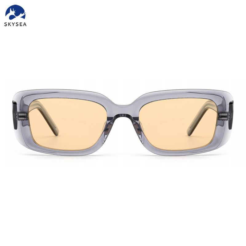 Fashion Accessories Rectangular Retro Small Square Punk Square Acetate Frame Sunglasses Unisex for Men And Women
